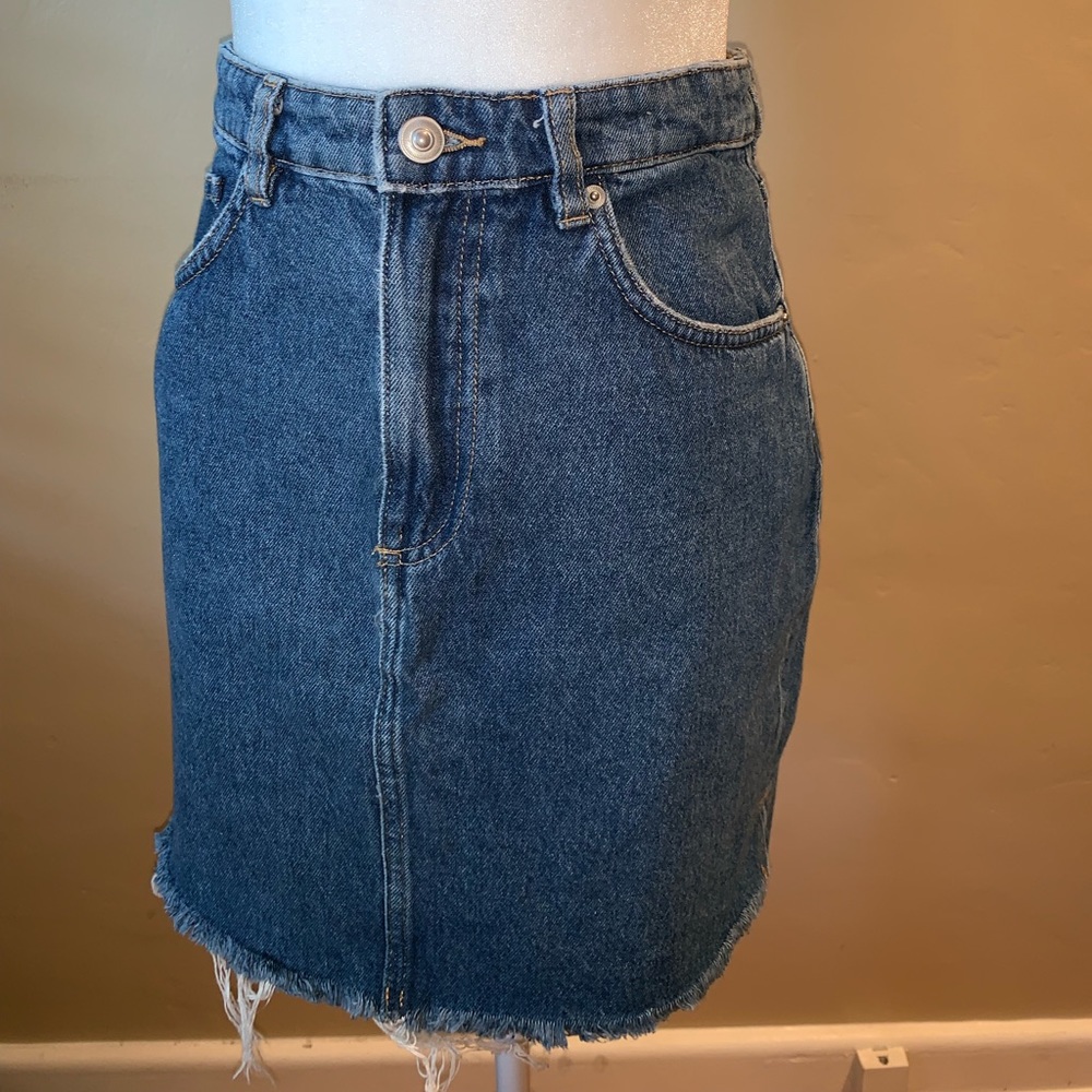 H&M High Waisted Jean Skirt